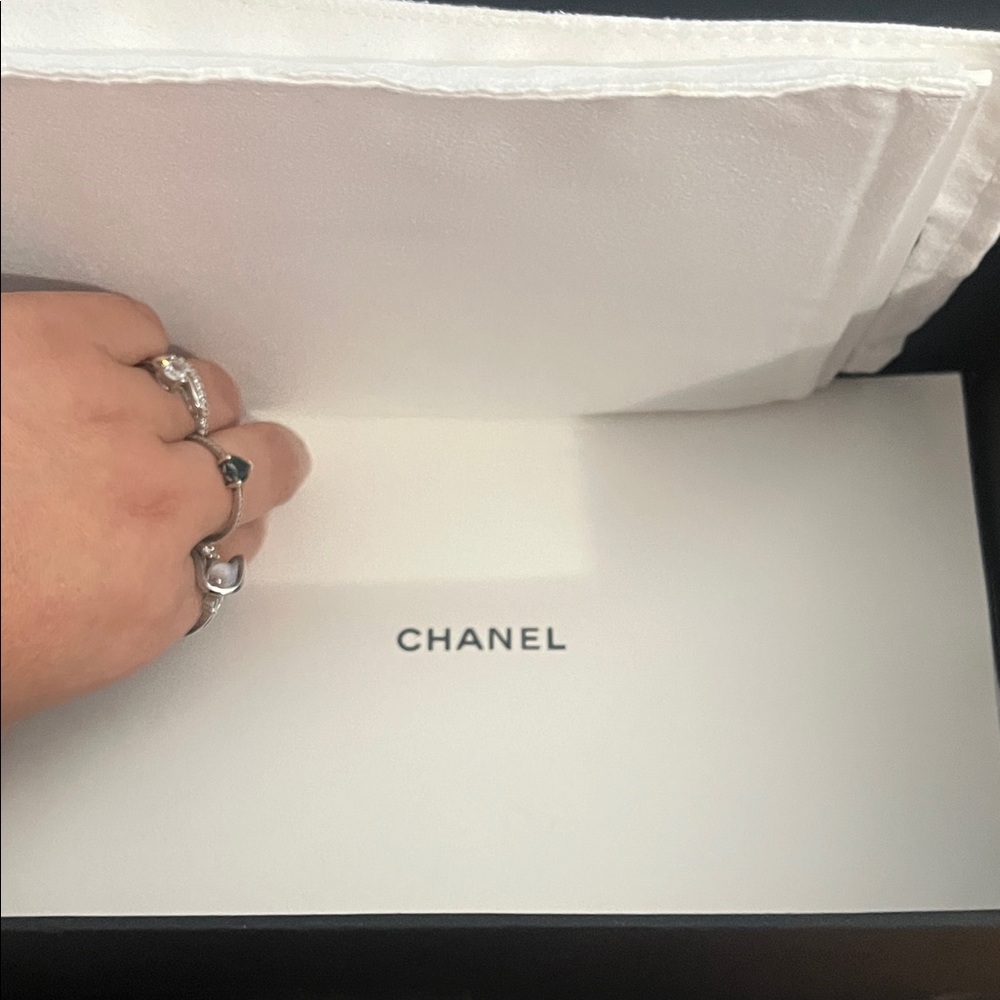 CHANEL Beige Quilted Crossbody Bag with Gold Chain - Picture 14 of 16